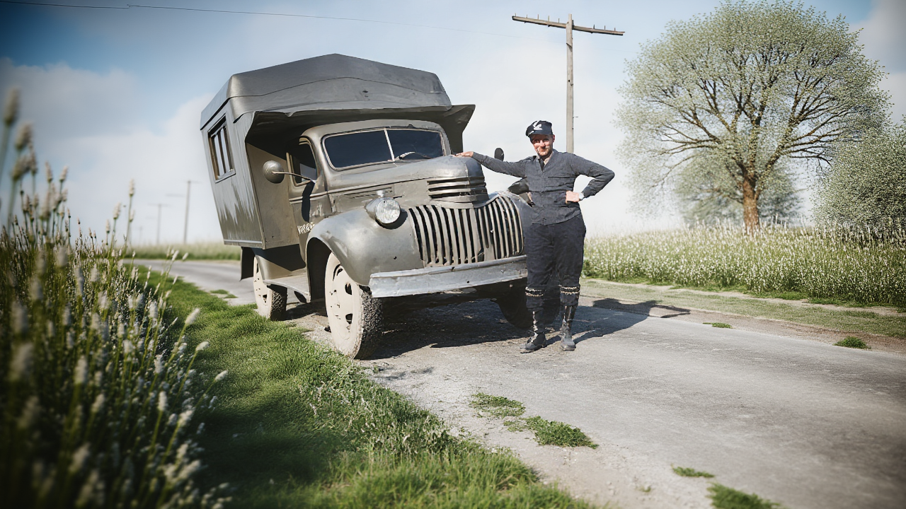 Premier camion de l'entreprise